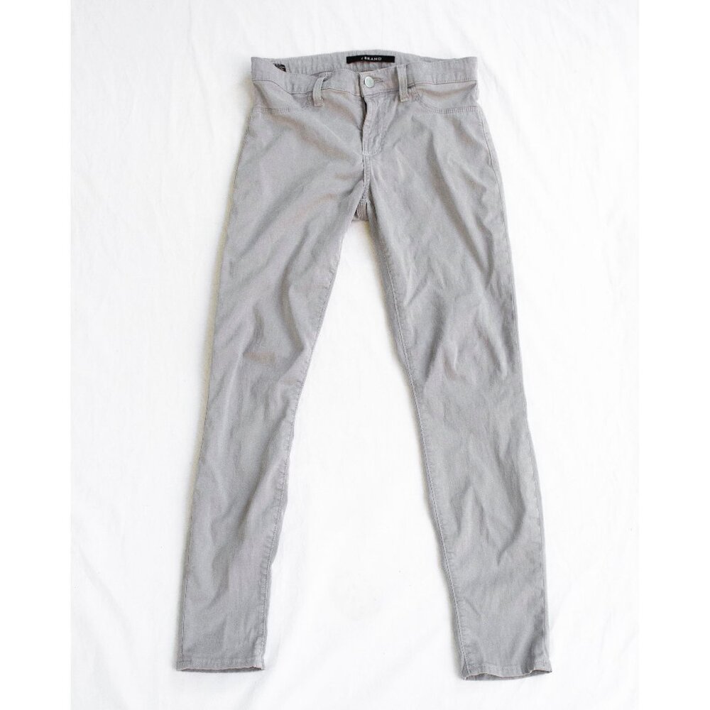 J Brand Mid-Rise Super Skinny Stretch Pants